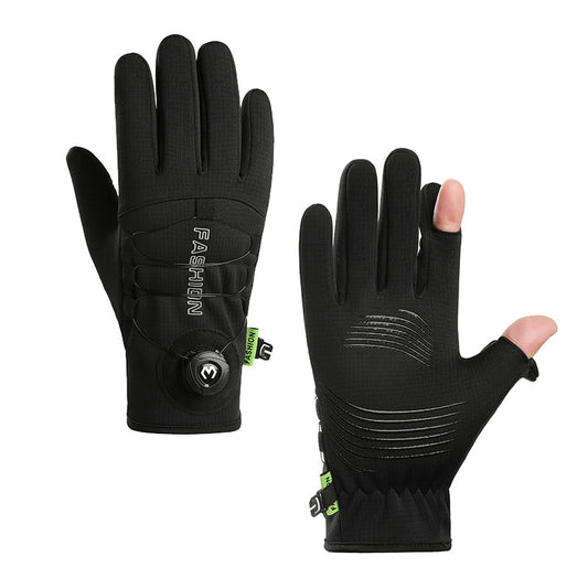Men's Winter Cycling Gloves - Waterproof, Warm, Fleece-Lined, Touchscreen-Compatible, Windproof for Motorcycle, Fitness  Outdoor Activities