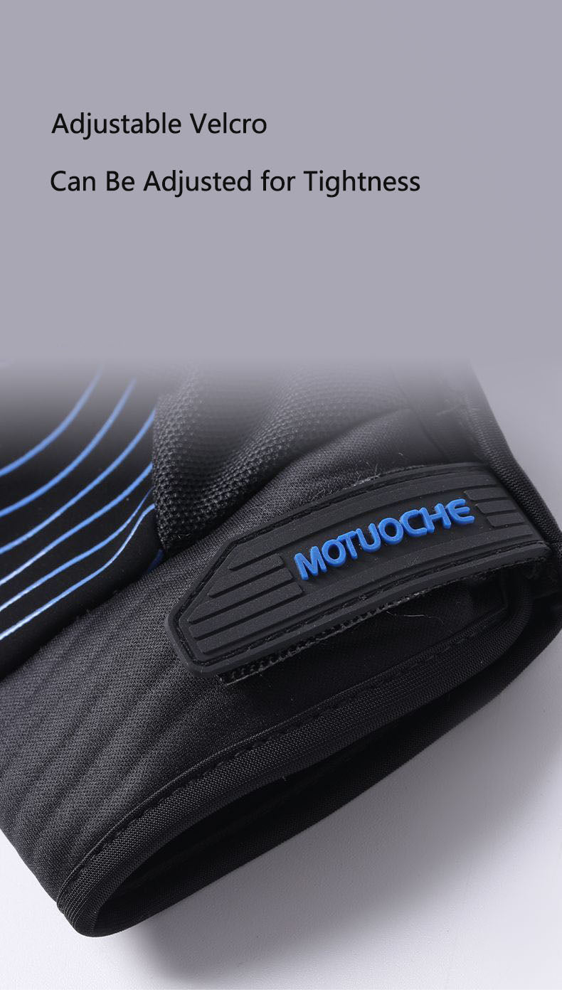 Motorcycle gloves for men riding off-road racing, anti fall and anti slip hard shell with plush thin design, warm touch screen