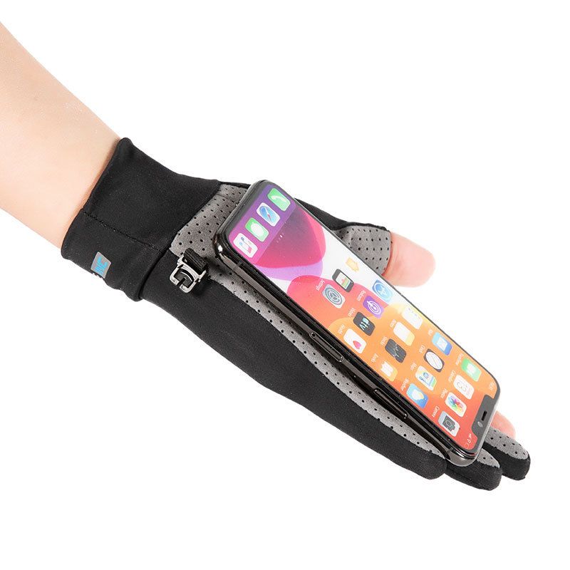 Ice Silk Gloves for Men and Women - Summer Style, Breathable, Quick-Drying, Thin, Suitable for Outdoor Cycling, Driving, Anti-Slip, Sun Protection, Fishing and Sports, Two-Finger Design