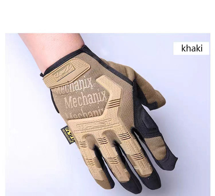 Tactical long finger gloves, outdoor cycling sports gloves, fitness gloves suitable for touch screen use, military fans, special forces, anti-slip gloves