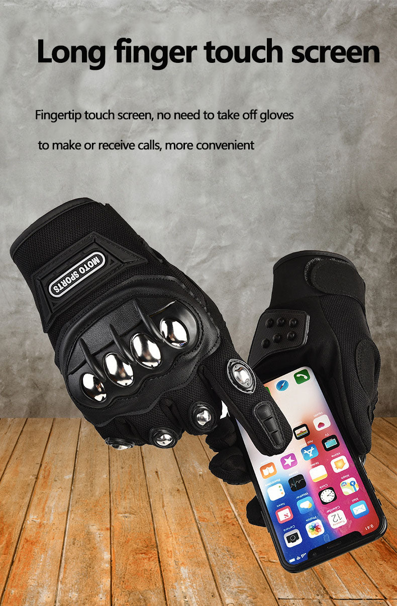 Hard shell long finger short sports gloves for men and women, outdoor cycling, motorcycle, off-road fitness, sports tactical gloves