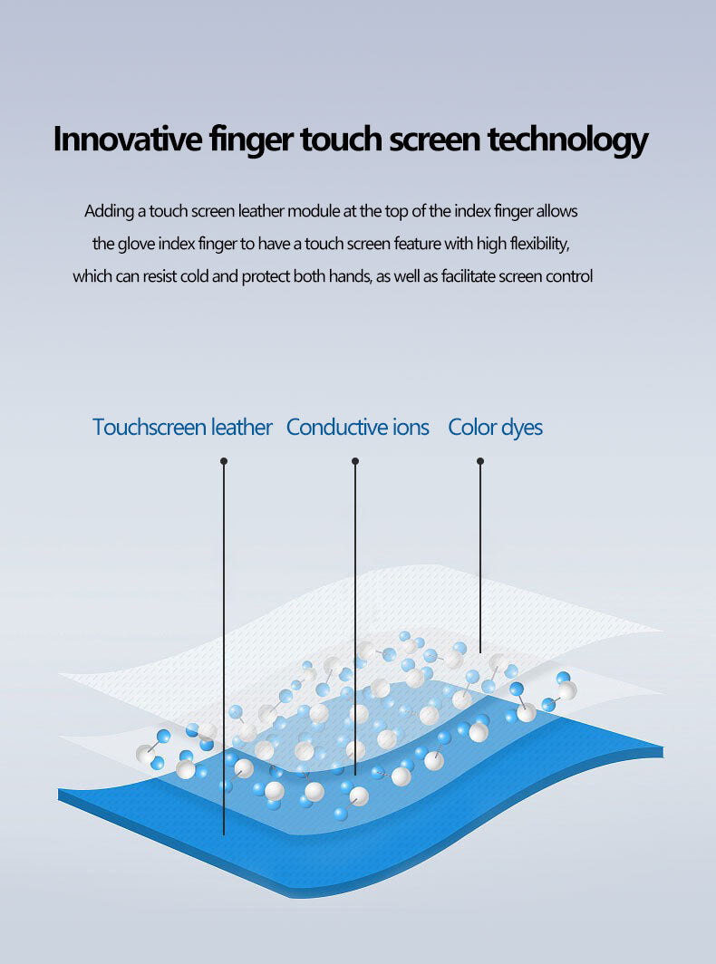 Ski gloves for couples cycling in autumn and winter, warm and touch screen sports, cold proof, and thick cotton gloves with fleece added
