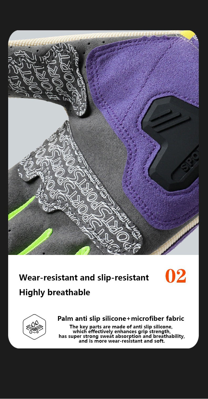 Riding macaron motorcycle gloves, summer men's sun protection, female knight's contrasting color, thin anti slip and wear-resistant motorcycle gloves