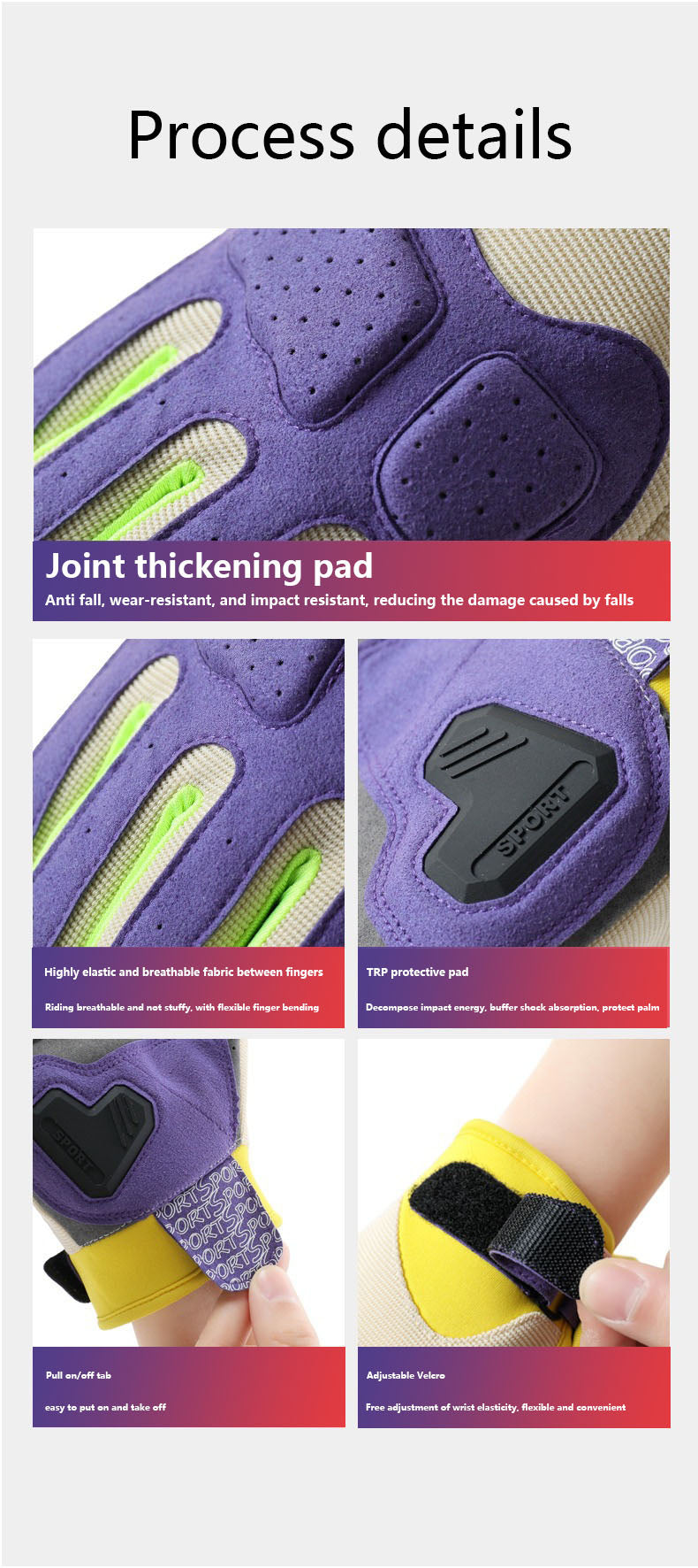 Riding macaron motorcycle gloves, summer men's sun protection, female knight's contrasting color, thin anti slip and wear-resistant motorcycle gloves