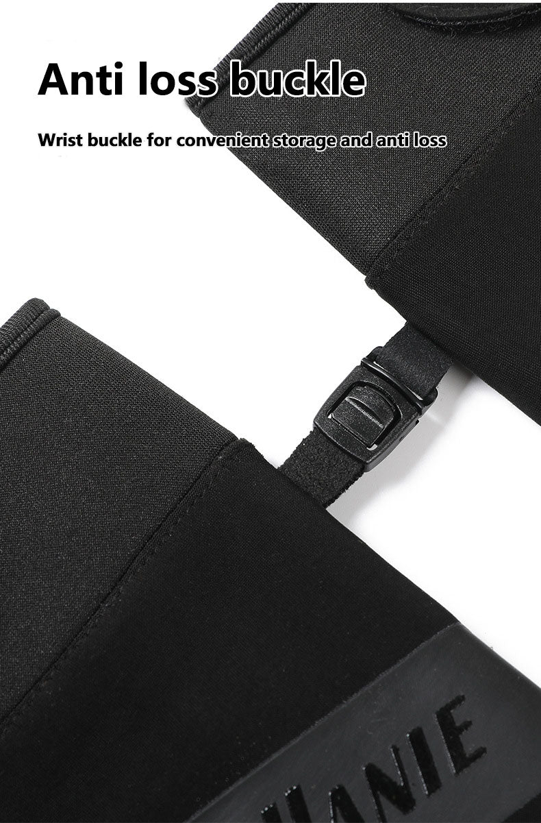 Outdoor cycling gloves with winter velvet insulation, waterproof and cold proof touch screen, windproof gloves for men and women cycling