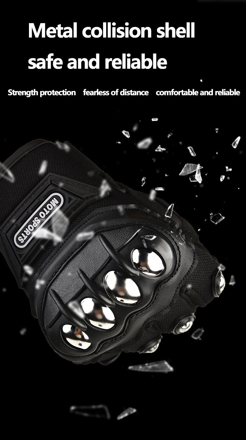 Hard shell long finger short sports gloves for men and women, outdoor cycling, motorcycle, off-road fitness, sports tactical gloves