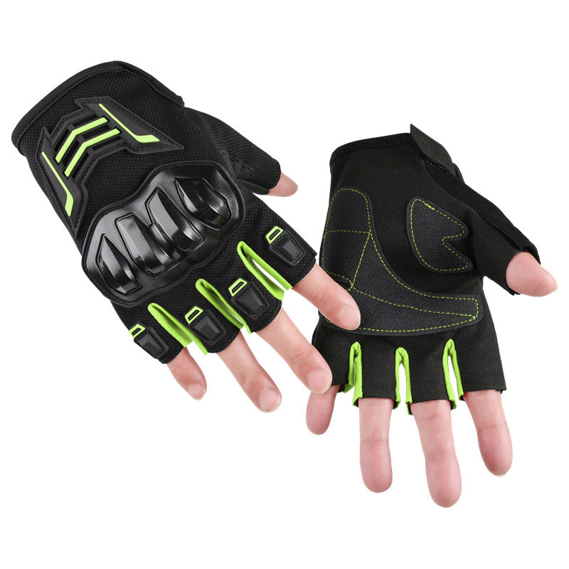 Bike Gloves for Men Women with Anti-Slip Shock-Absorbing Pad, Light Weight Half-Finger Cycling Gloves