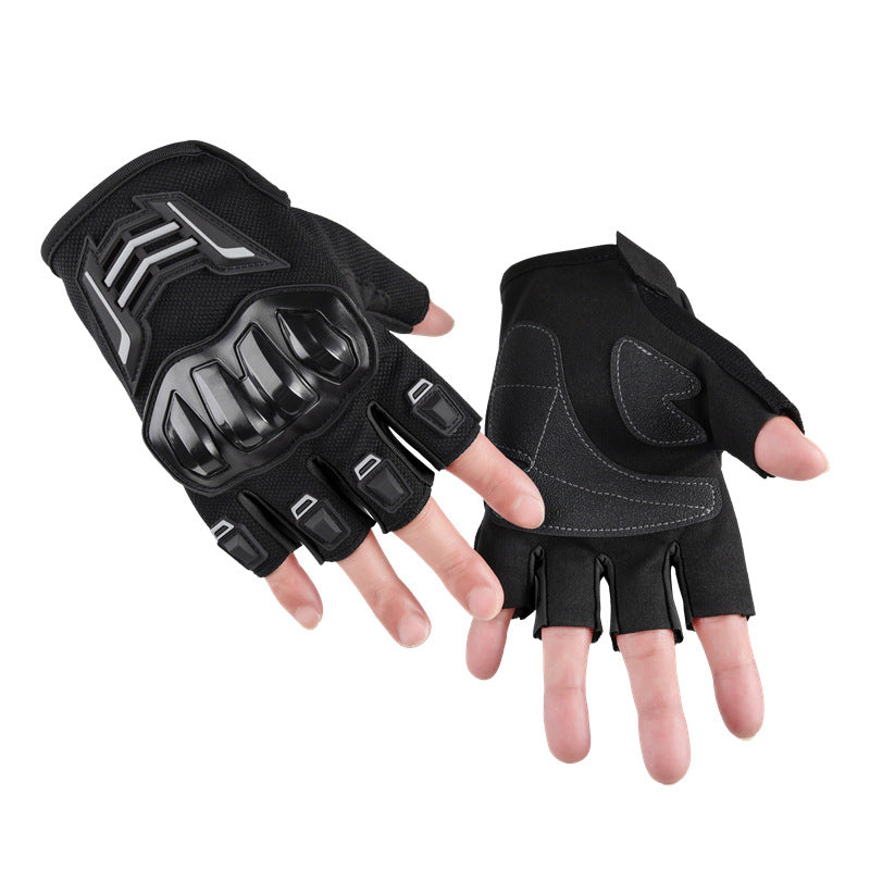 Bike Gloves for Men Women with Anti-Slip Shock-Absorbing Pad, Light Weight Half-Finger Cycling Gloves
