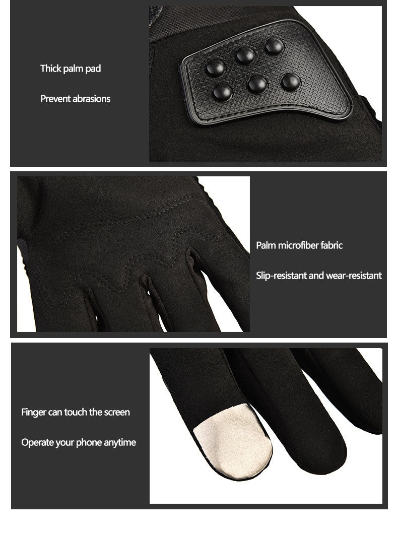 Hard shell long finger short sports gloves for men and women, outdoor cycling, motorcycle, off-road fitness, sports tactical gloves