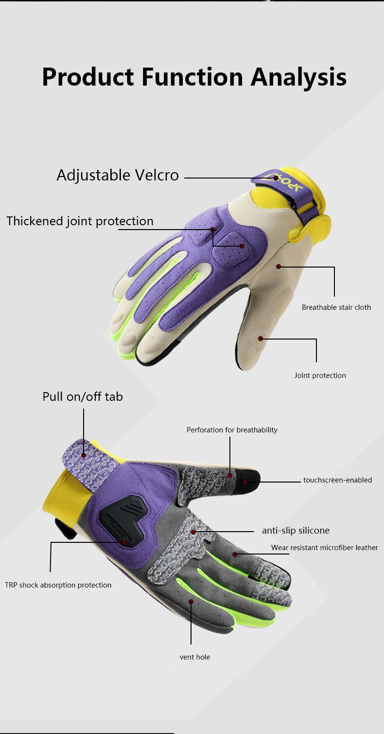 Riding macaron motorcycle gloves, summer men's sun protection, female knight's contrasting color, thin anti slip and wear-resistant motorcycle gloves