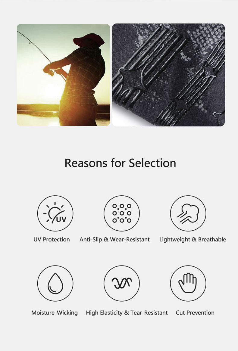 New Style Summer Fishing Gloves: Thin, Outdoor Angling-Ready, Breathable & Cool, Anti-Slip Palm, Sun-Protective & Wear-Resistant, Unisex, Three-Finger Exposed