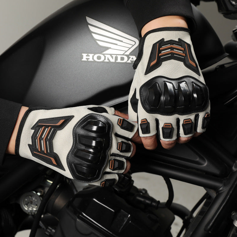 Bike Gloves for Men Women with Anti-Slip Shock-Absorbing Pad, Light Weight Half-Finger Cycling Gloves