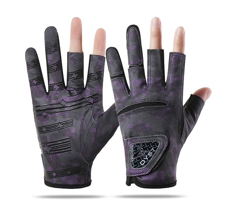 New Style Summer Fishing Gloves: Thin, Outdoor Angling-Ready, Breathable & Cool, Anti-Slip Palm, Sun-Protective & Wear-Resistant, Unisex, Three-Finger Exposed