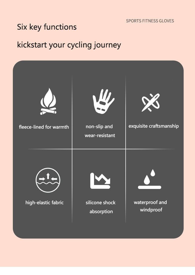 Cycling gloves, men's autumn and winter motorcycle gloves, anti slip off-road riding gloves, touch screen gloves, full finger racing gloves