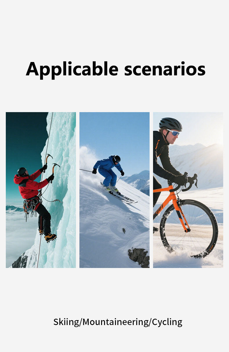 Outdoor cycling gloves with winter velvet insulation, waterproof and cold proof touch screen, windproof gloves for men and women cycling