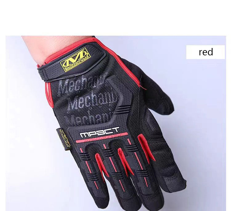 Tactical long finger gloves, outdoor cycling sports gloves, fitness gloves suitable for touch screen use, military fans, special forces, anti-slip gloves