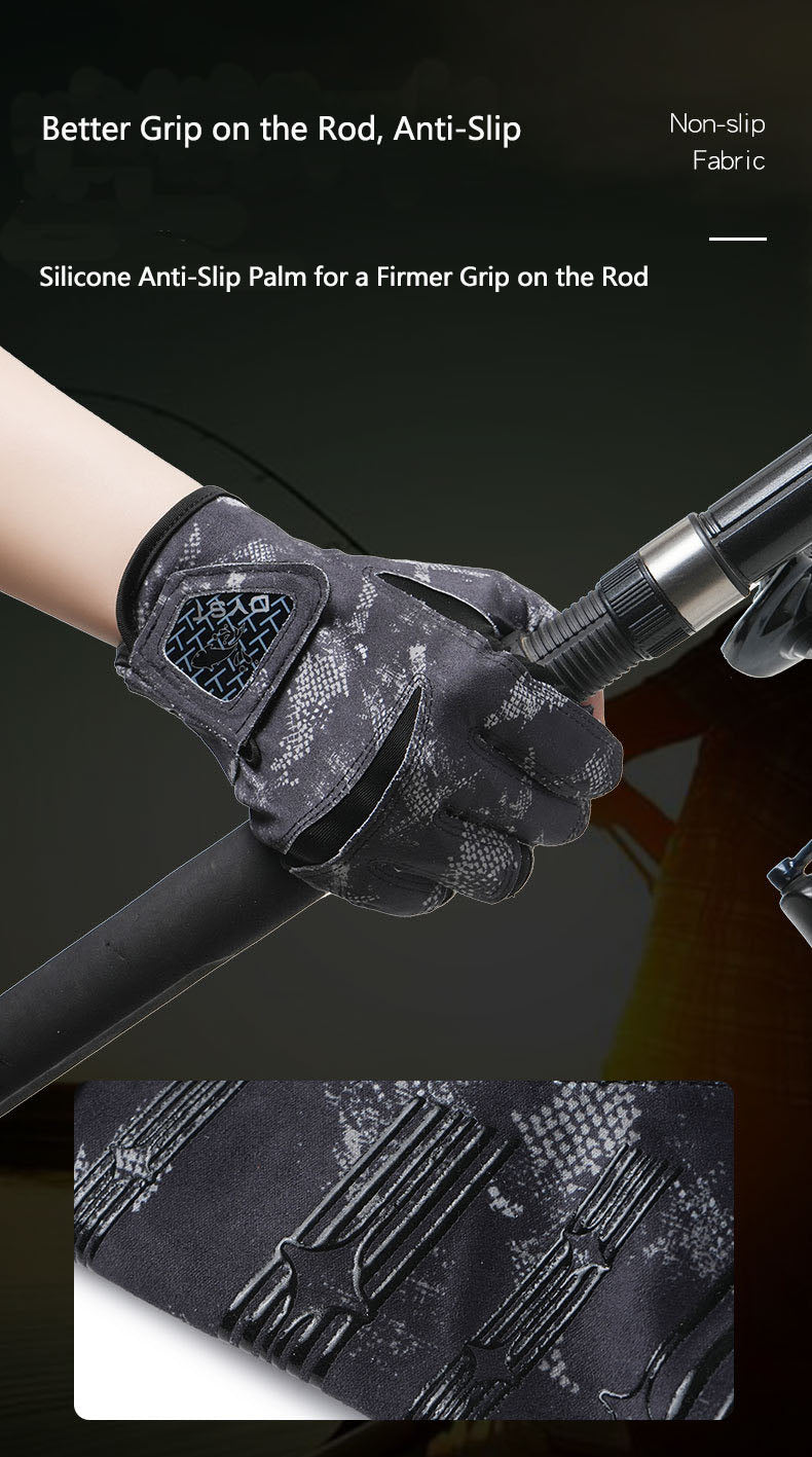 New Style Summer Fishing Gloves: Thin, Outdoor Angling-Ready, Breathable & Cool, Anti-Slip Palm, Sun-Protective & Wear-Resistant, Unisex, Three-Finger Exposed