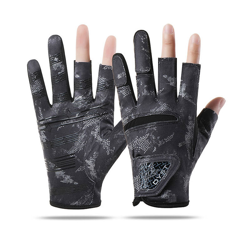 New Style Summer Fishing Gloves: Thin, Outdoor Angling-Ready, Breathable & Cool, Anti-Slip Palm, Sun-Protective & Wear-Resistant, Unisex, Three-Finger Exposed