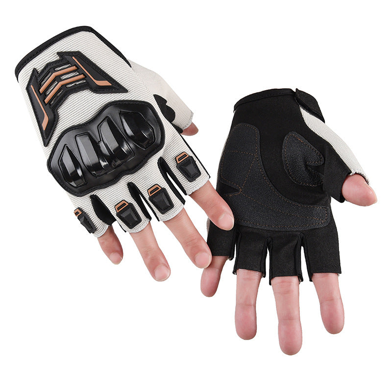 Bike Gloves for Men Women with Anti-Slip Shock-Absorbing Pad, Light Weight Half-Finger Cycling Gloves