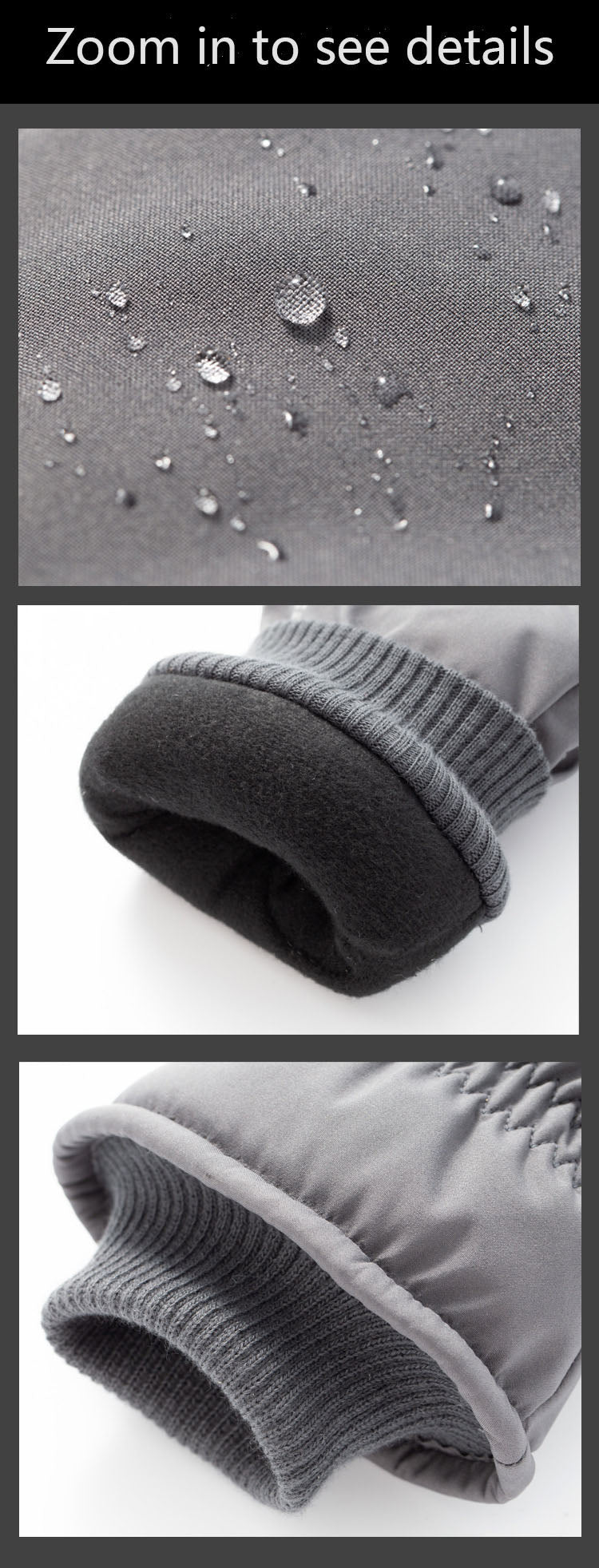 Autumn and winter warm gloves for men and women, touch screen, outdoor cycling, anti slip, windproof, waterproof, and cold proof, with thickened velvet riding gloves