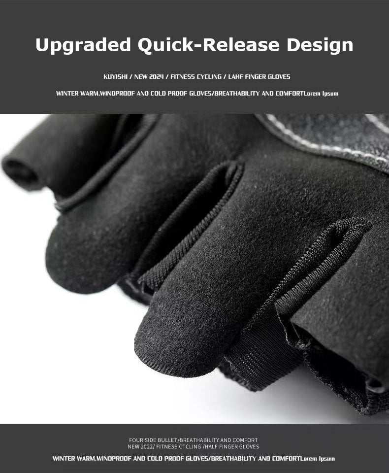 Bike Gloves for Men Women with Anti-Slip Shock-Absorbing Pad, Light Weight Half-Finger Cycling Gloves