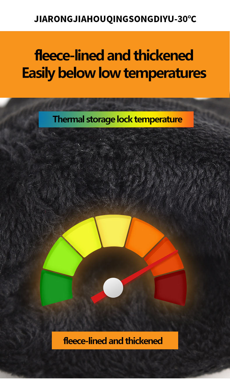 Winter Warm Tactical Gloves with Thick Velvet, Windproof and Waterproof Outdoor Sports Skiing Non slip Full Finger Riding Gloves